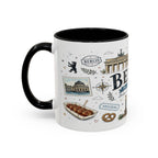Berlin Coffee Mug | Germany Souvenir Travel Gift | Accent Color Ceramic 11oz 15oz