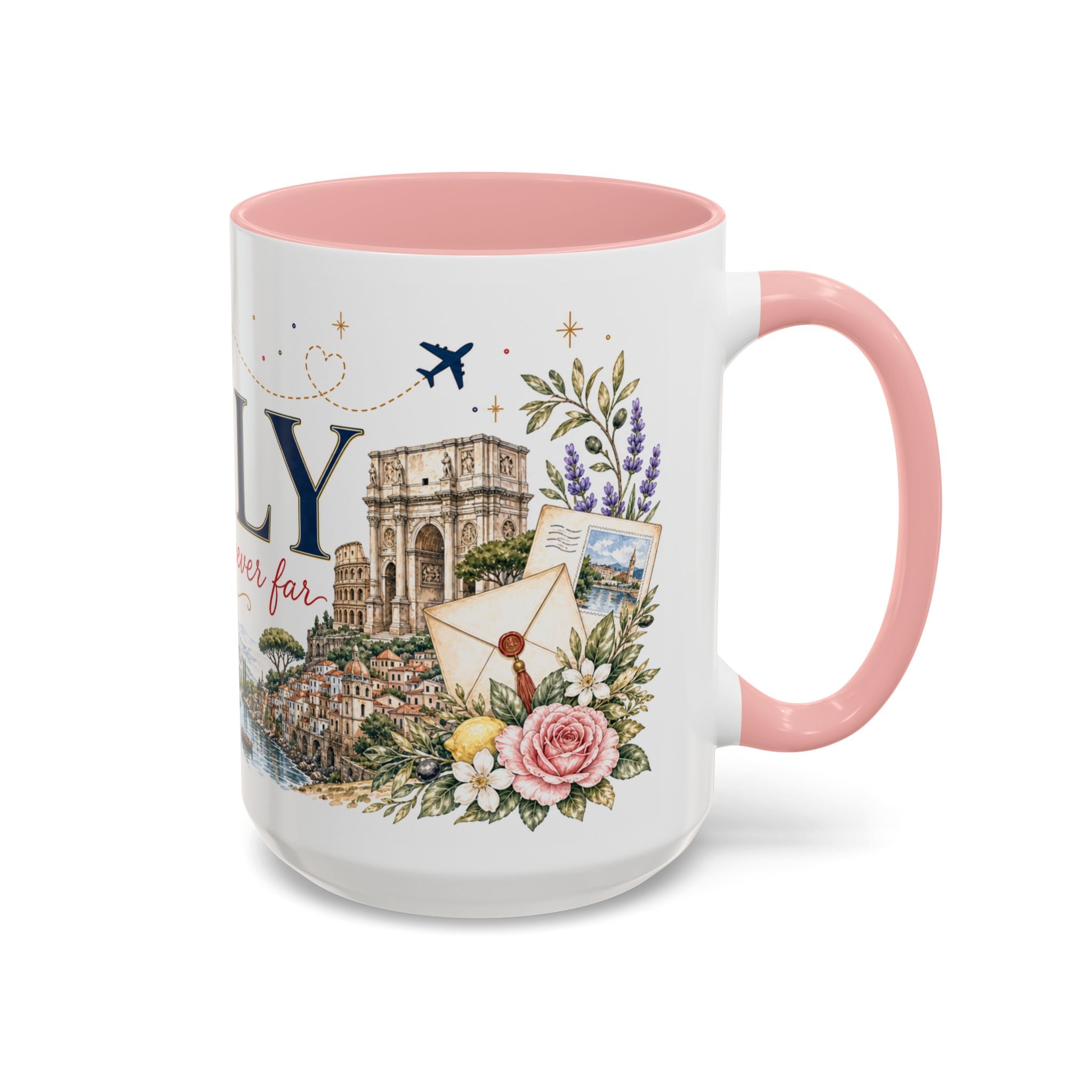 Italy Home Country Mug | Moving Away Gift | Long Distance Friendship | 11 oz 15 oz Accent Mug