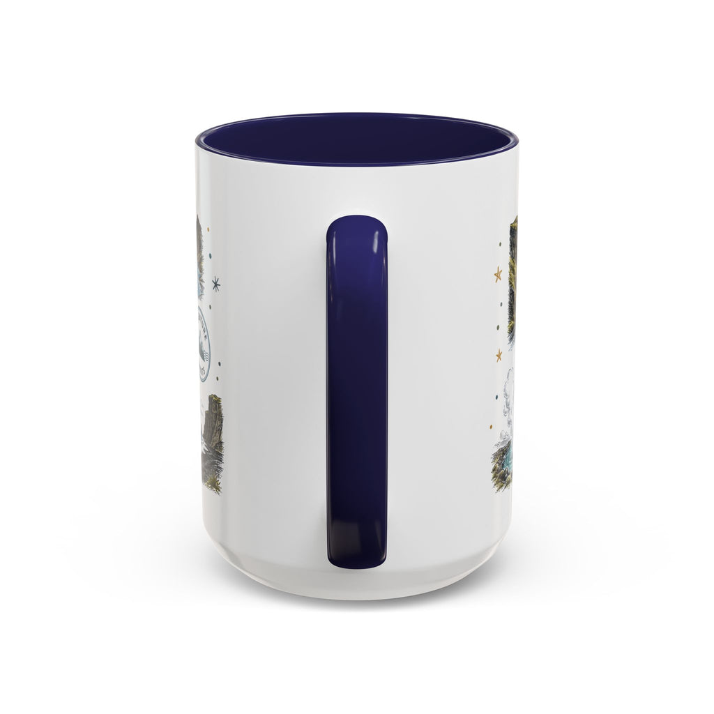Iceland Ring Road Coffee Mug | Travel Destination Souvenir Gift | Accent Color Ceramic 11oz 15oz