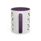 Massachusetts Mayflower Mug, State Flower Floral Coffee Cup, 11oz Botanical Gift