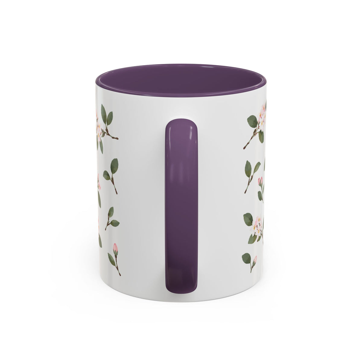 Massachusetts Mayflower Mug, State Flower Floral Coffee Cup, 11oz Botanical Gift