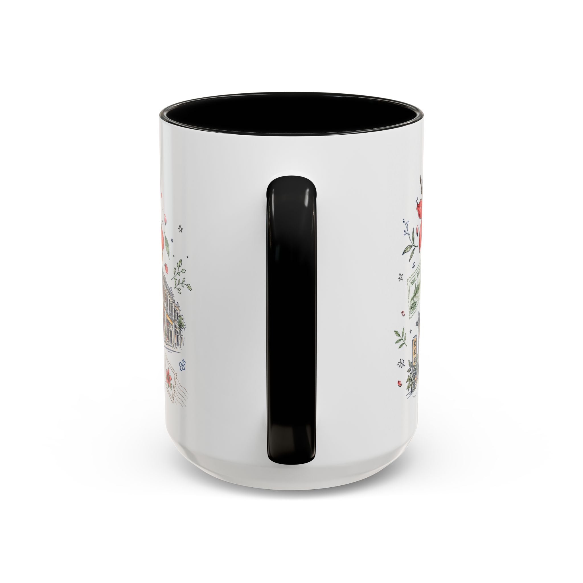 Guangzhou Coffee Mug | China Souvenir Travel Gift | Accent Color Ceramic 11oz 15oz
