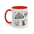 Mexico City Coffee Mug | Postage Stamp Collage Mug | Travel Souvenir Accent Cup 11oz 15oz