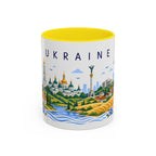 Ukraine Coffee Mug | Travel Souvenir Accent Mug | Place Gift Ceramic Cup 11oz 15oz