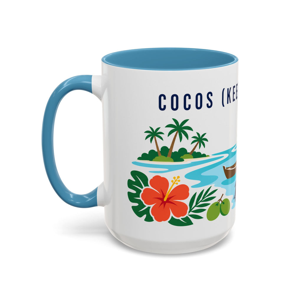 Cocos (Keeling) Islands Coffee Mug | Travel Souvenir Accent Mug | Country Gift Ceramic Cup 11oz 15oz