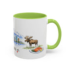 Anchorage Illustrated Travel Mug | City Souvenir Accent Coffee Mug | 11oz 15oz Ceramic Cup