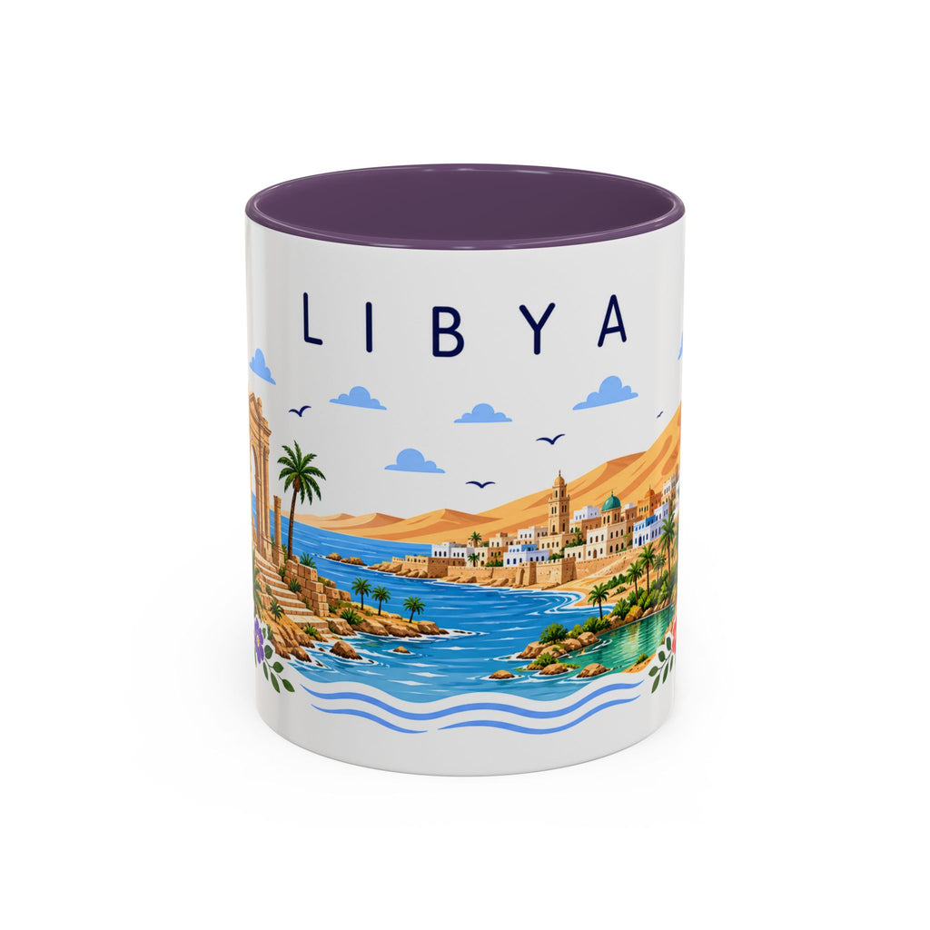 Libya Coffee Mug | Travel Souvenir Accent Mug | Place Gift Ceramic Cup 11oz 15oz