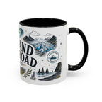 Iceland Ring Road Coffee Mug | Travel Destination Souvenir Gift | Accent Color Ceramic 11oz 15oz