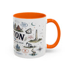 Houston Coffee Mug | Texas Souvenir City Gift | Accent Color Ceramic 11oz 15oz