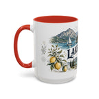 Lake Garda Mug, Italy Travel Souvenir, Bucket List Gift, Accent Ceramic Coffee Mug 11oz 15oz