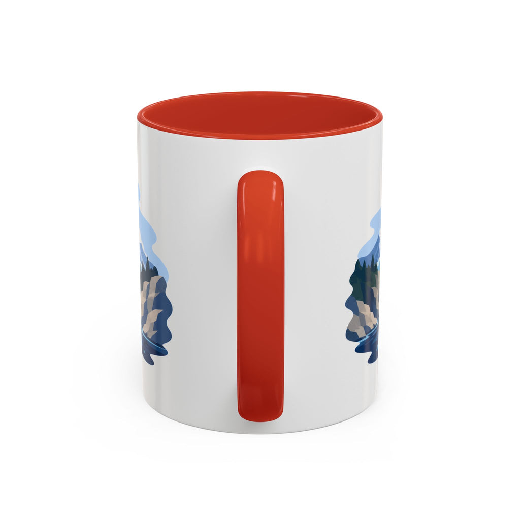 Glacier Bay National Park Coffee Mug | Solid Color Block Park Souvenir | 11oz 15oz Accent Mug