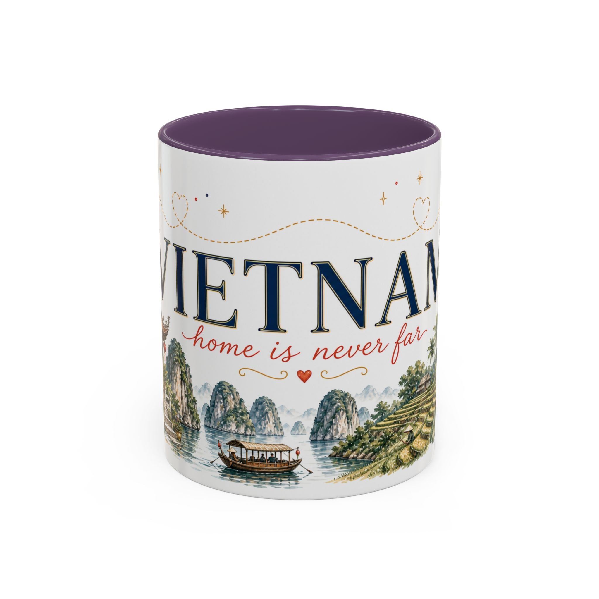 Vietnam Home Country Mug | Moving Away Gift | Long Distance Friendship | 11 oz 15 oz Accent Mug