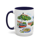 Graz Illustrated Travel Mug | City Souvenir Accent Coffee Mug | 11oz 15oz Ceramic Cup