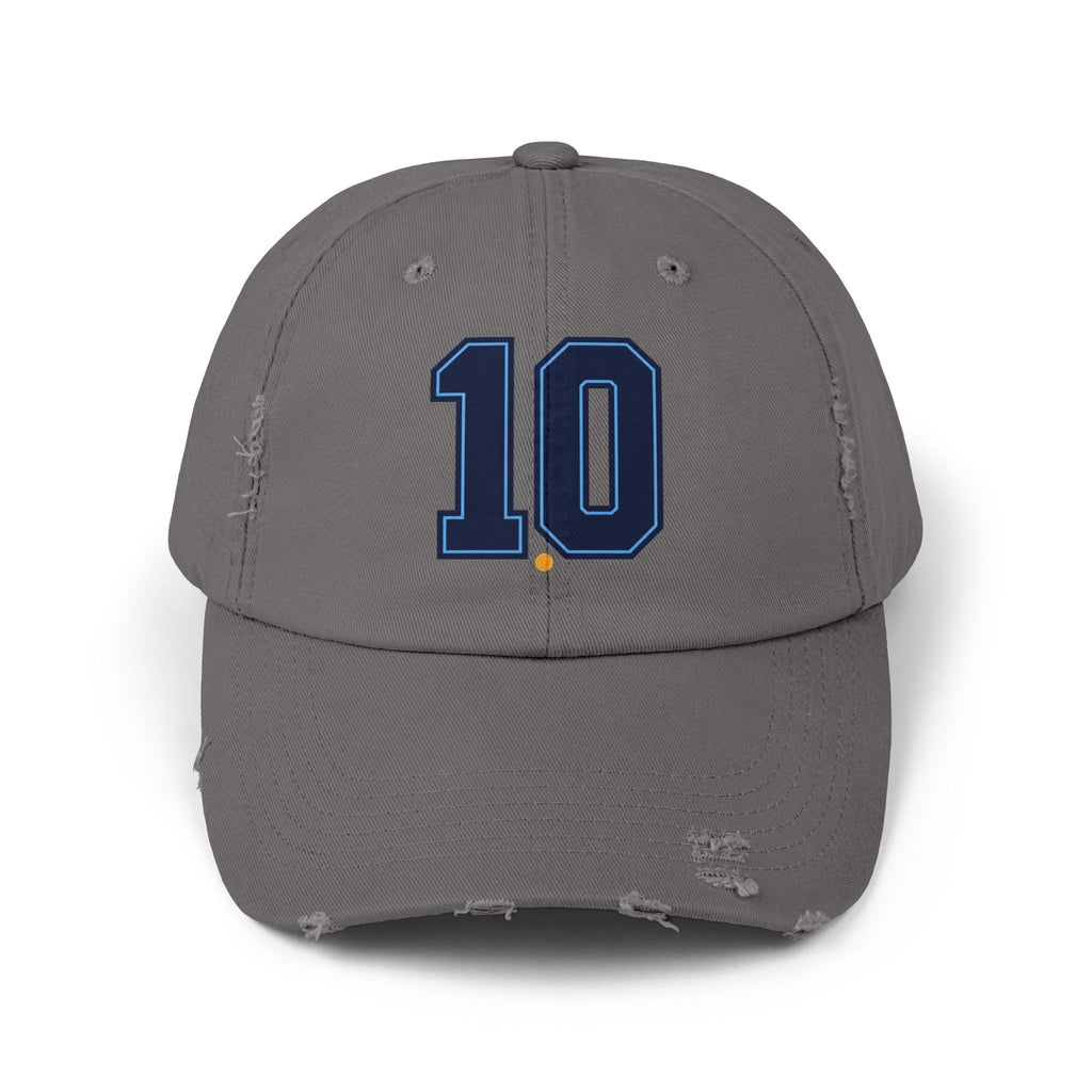 Minimal No 10 Soccer Hat | Argentina Fan Cap | 10 Soccer Supporter Cap