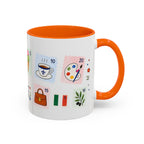 Florence Coffee Mug | Postage Stamp Collage Mug | Travel Souvenir Accent Cup 11oz 15oz