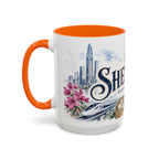 Shenzhen Coffee Mug | China Travel Souvenir | Vintage Illustrated City Gift | 11 oz 15 oz Accent Mug