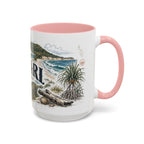 K'gari Mug, Australia Travel Souvenir, Bucket List Gift, Accent Ceramic Coffee Mug 11oz 15oz