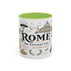 Rome Coffee Mug | Italy Souvenir Travel Gift | Accent Color Ceramic 11oz 15oz