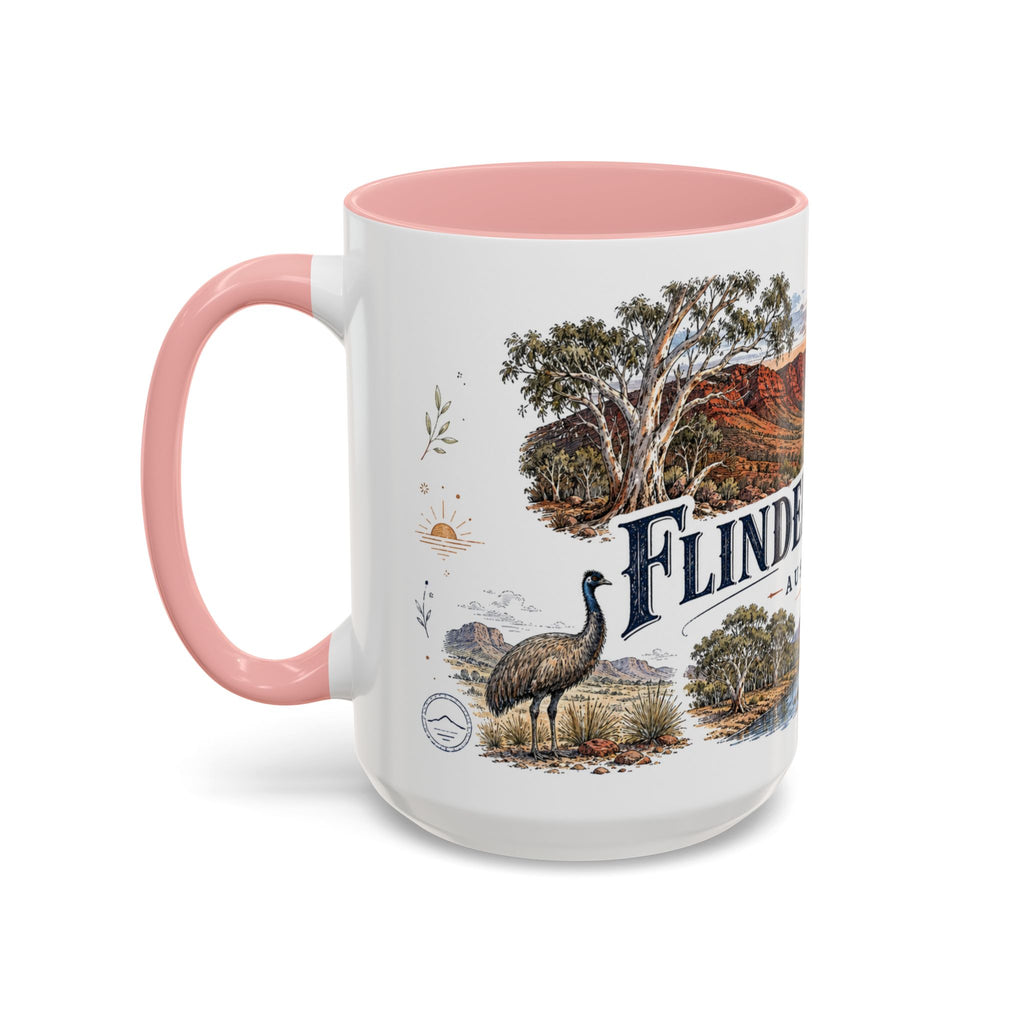 Flinders Ranges Mug, Australia Travel Souvenir, Bucket List Gift, Accent Ceramic Coffee Mug 11oz 15oz