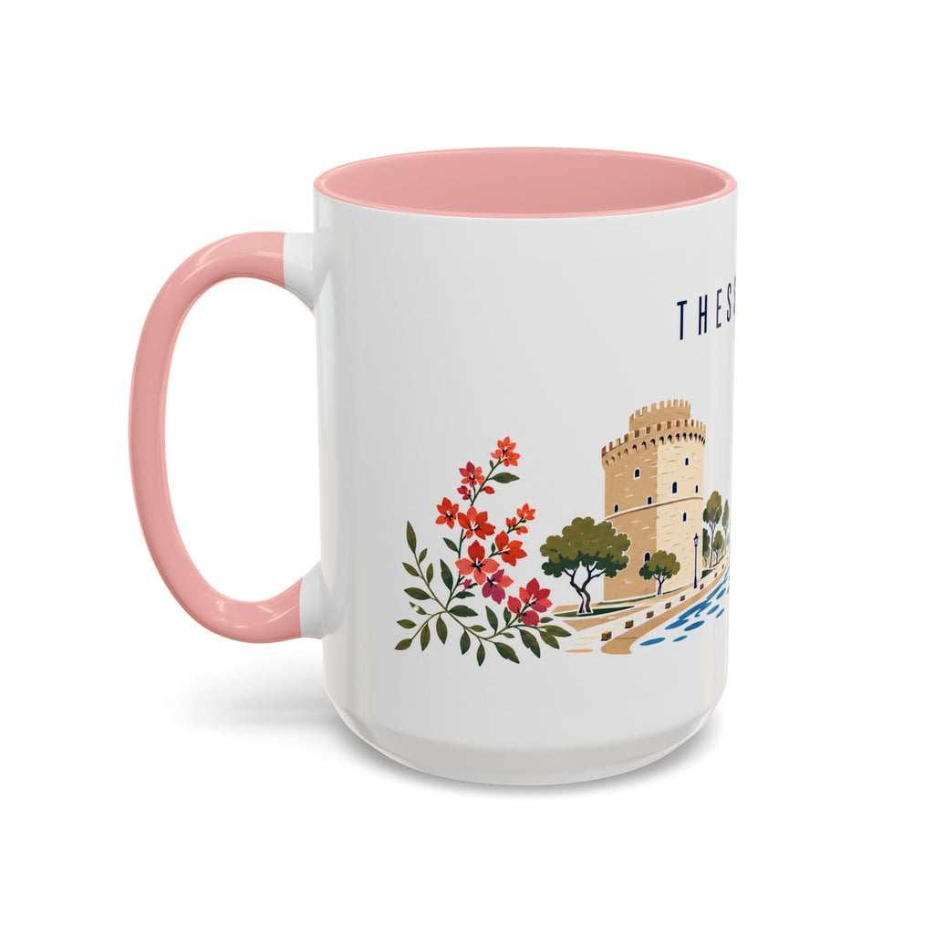 Thessaloniki Coffee Mug | Greece Travel Souvenir | Porcelain Decal City Gift | 11oz 15oz Accent Mug