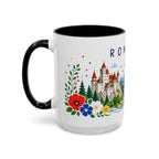 Romania Coffee Mug | Travel Souvenir Accent Mug | Place Gift Ceramic Cup 11oz 15oz