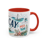 Boracay Coffee Mug | Travel Destination Souvenir Gift | Accent Color Ceramic 11oz 15oz