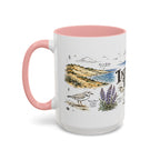 Indiana Dunes National Park Coffee Mug | Indiana Lake Michigan Beach Gift | Accent Color Ceramic 11oz 15oz