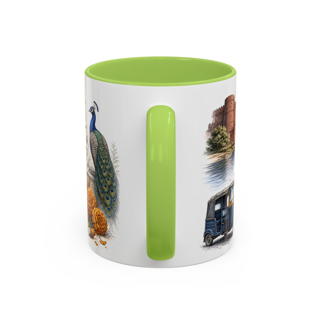 Agra Coffee Mug | India Travel Souvenir | Vintage Illustrated City Gift | 11 oz 15 oz Accent Mug
