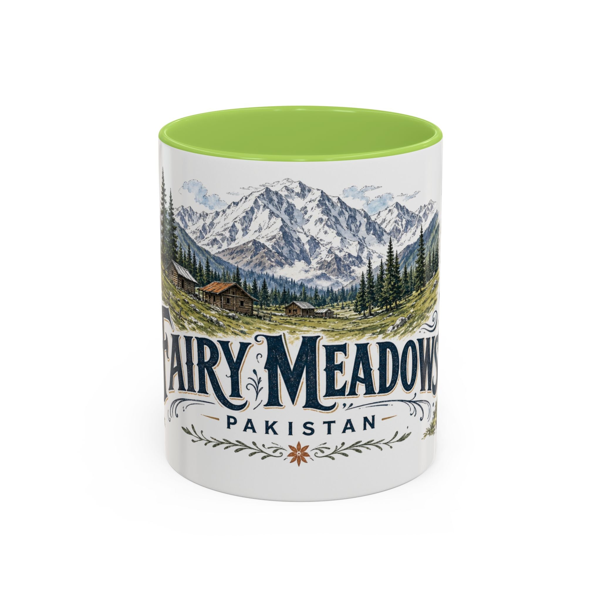Fairy Meadows Mug, Pakistan Travel Souvenir, Bucket List Gift, Accent Ceramic Coffee Mug 11oz 15oz