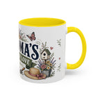 Grandma's Garden Of Love Coffee Mug | Gift From Grandkids | Accent Color Ceramic 11oz 15oz