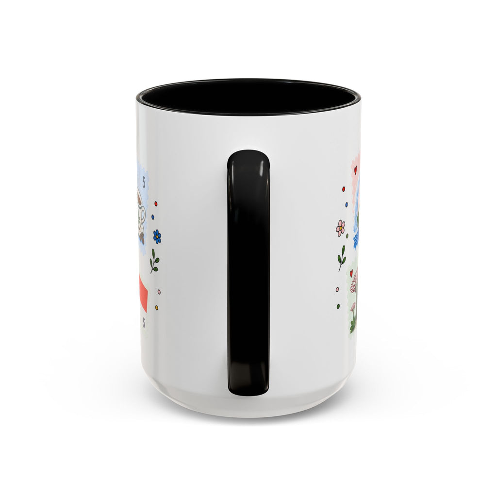 Singapore Coffee Mug | Postage Stamp Collage Mug | Travel Souvenir Accent Cup 11oz 15oz
