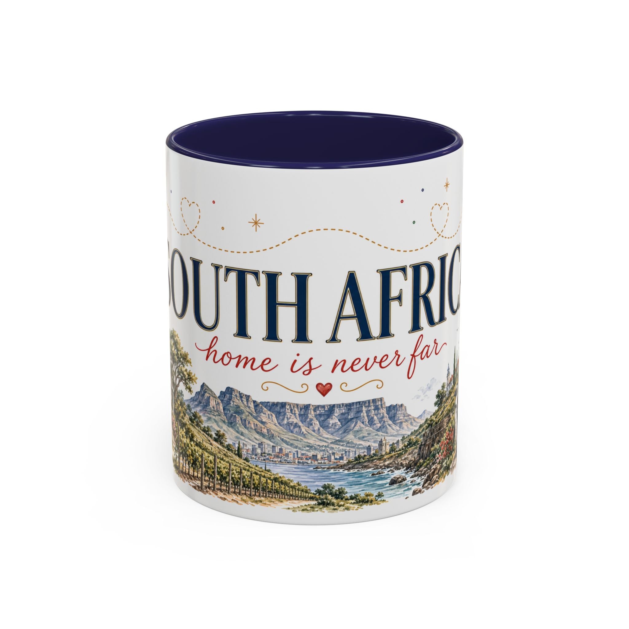 South Africa Home Country Mug | Moving Away Gift | Long Distance Friendship | 11 oz 15 oz Accent Mug