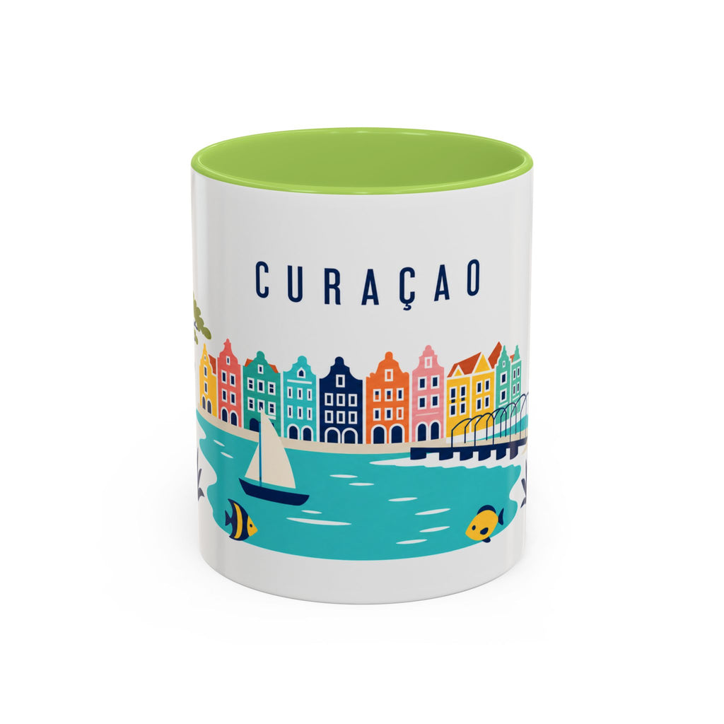 Curaçao Coffee Mug | Travel Souvenir Accent Mug | Country Gift Ceramic Cup 11oz 15oz