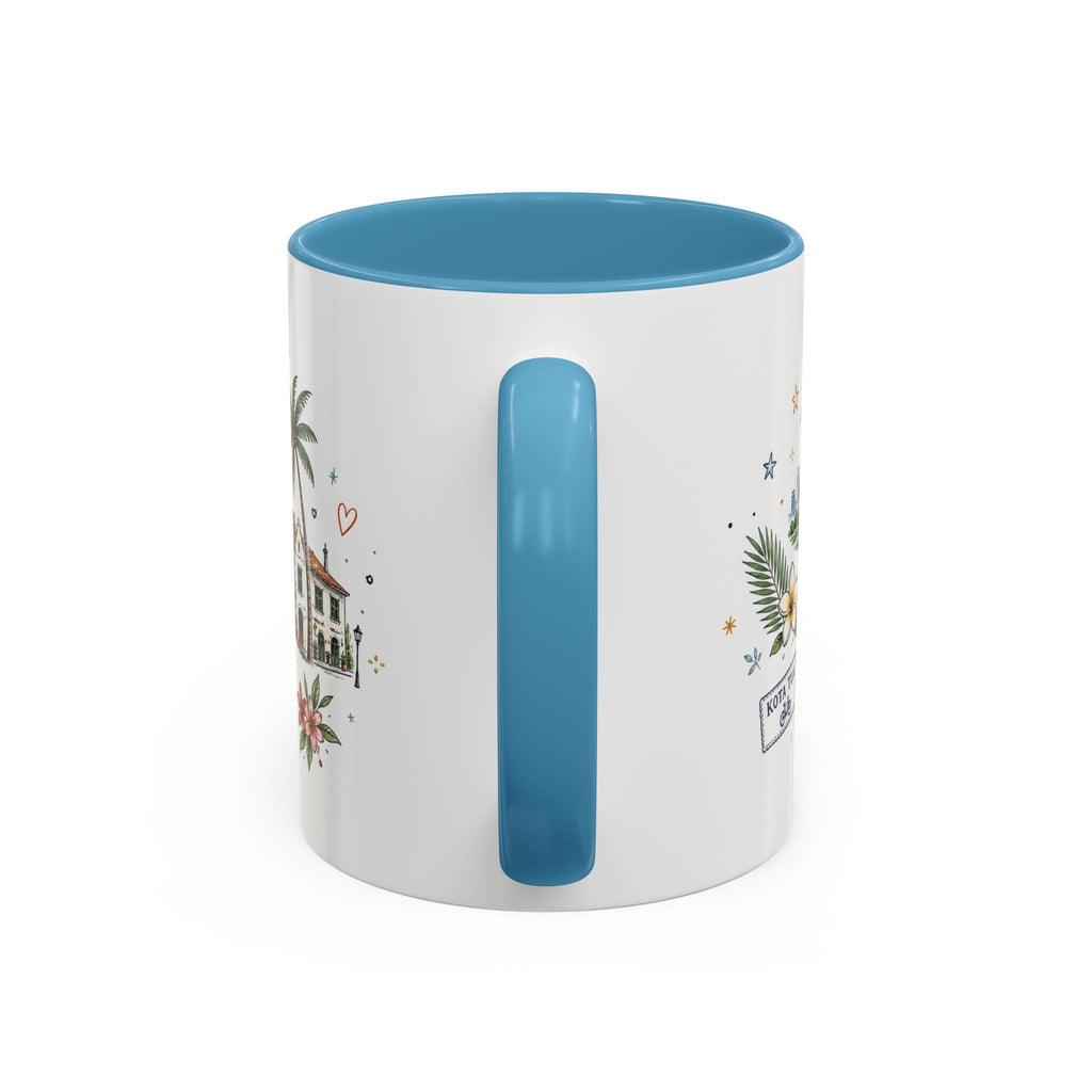 Jakarta Coffee Mug | Indonesia Souvenir Travel Gift | Accent Color Ceramic 11oz 15oz