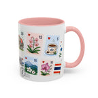 Chiang Mai Coffee Mug | Postage Stamp Collage Mug | Travel Souvenir Accent Cup 11oz 15oz