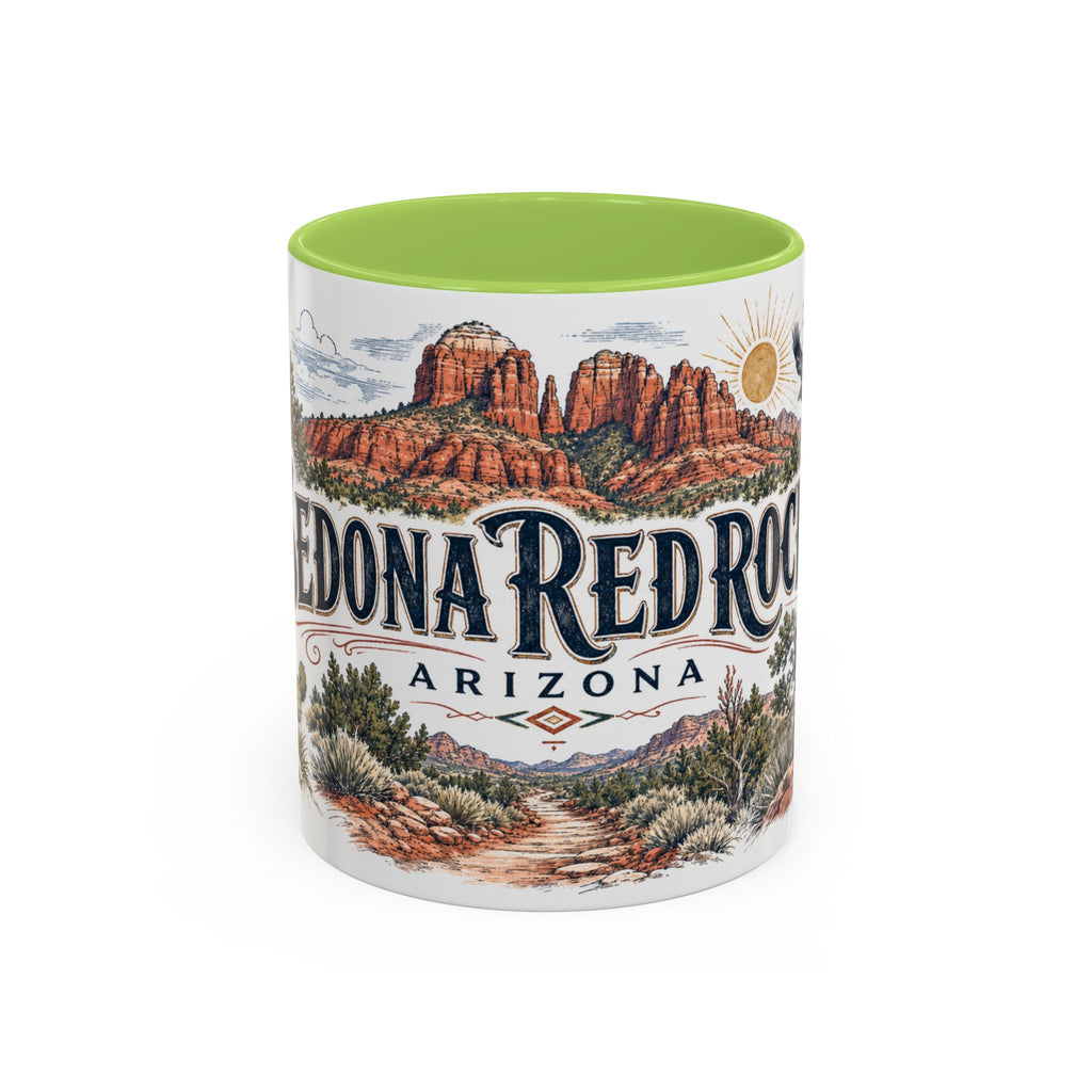 Sedona Red Rocks Mug, Arizona Travel Souvenir, Bucket List Gift, Accent Ceramic Coffee Mug 11oz 15oz
