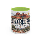 Sedona Red Rocks Mug, Arizona Travel Souvenir, Bucket List Gift, Accent Ceramic Coffee Mug 11oz 15oz