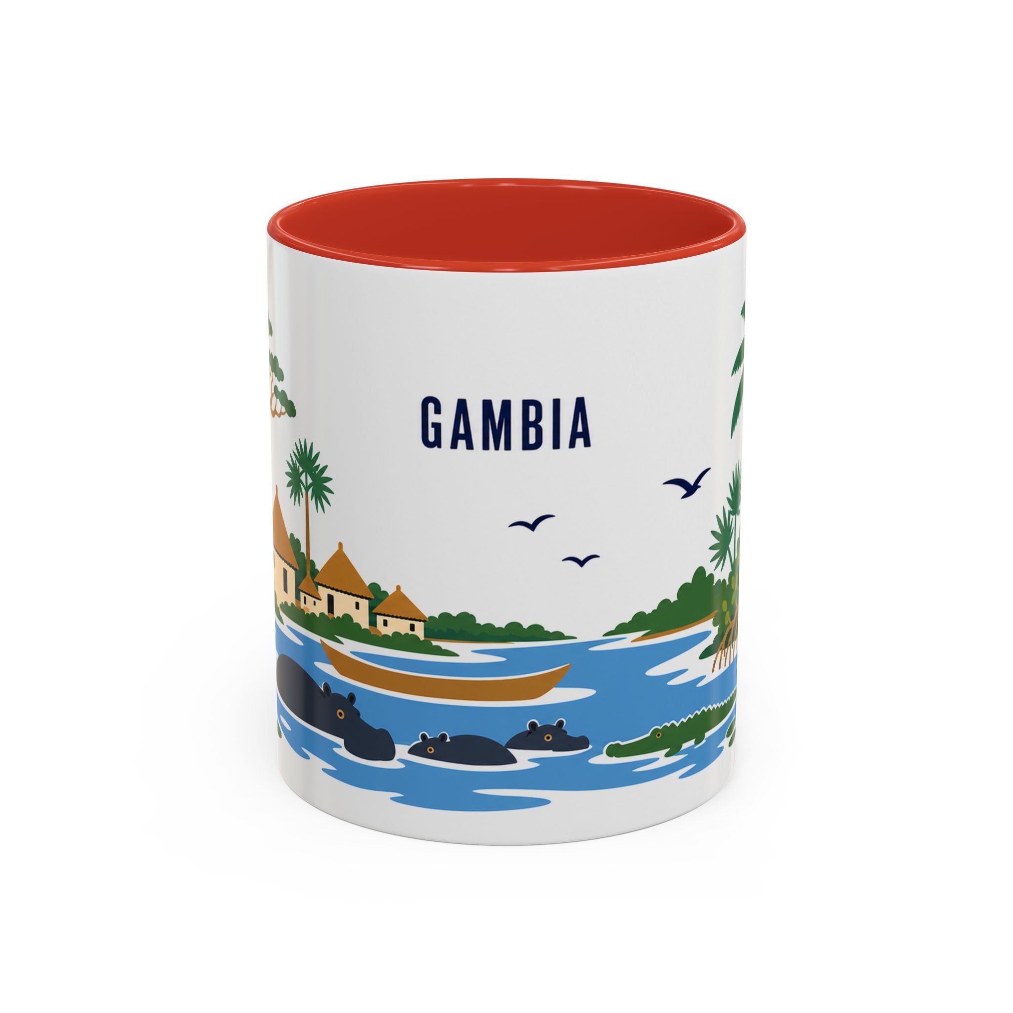 Gambia Coffee Mug | Travel Souvenir Accent Mug | Country Gift Ceramic Cup 11oz 15oz