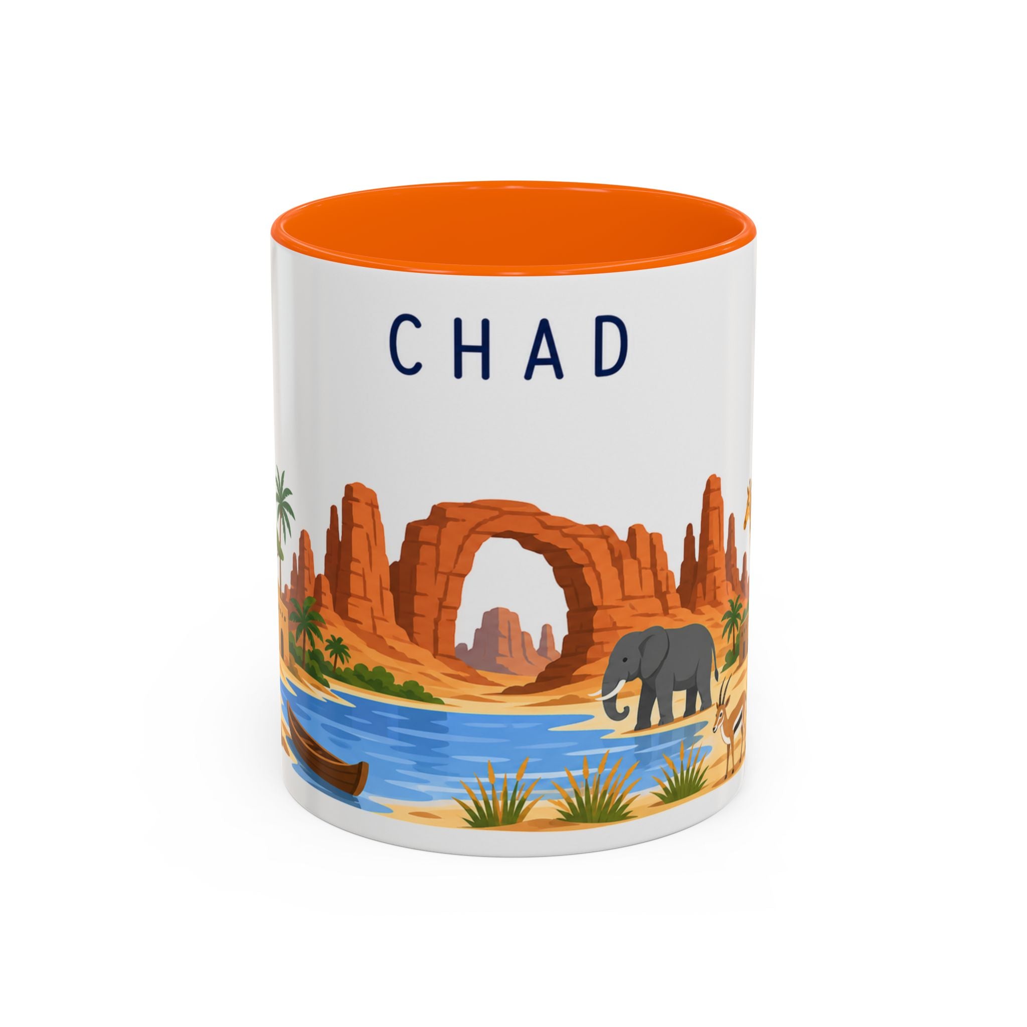 Chad Coffee Mug | Travel Souvenir Accent Mug | Country Gift Ceramic Cup 11oz 15oz