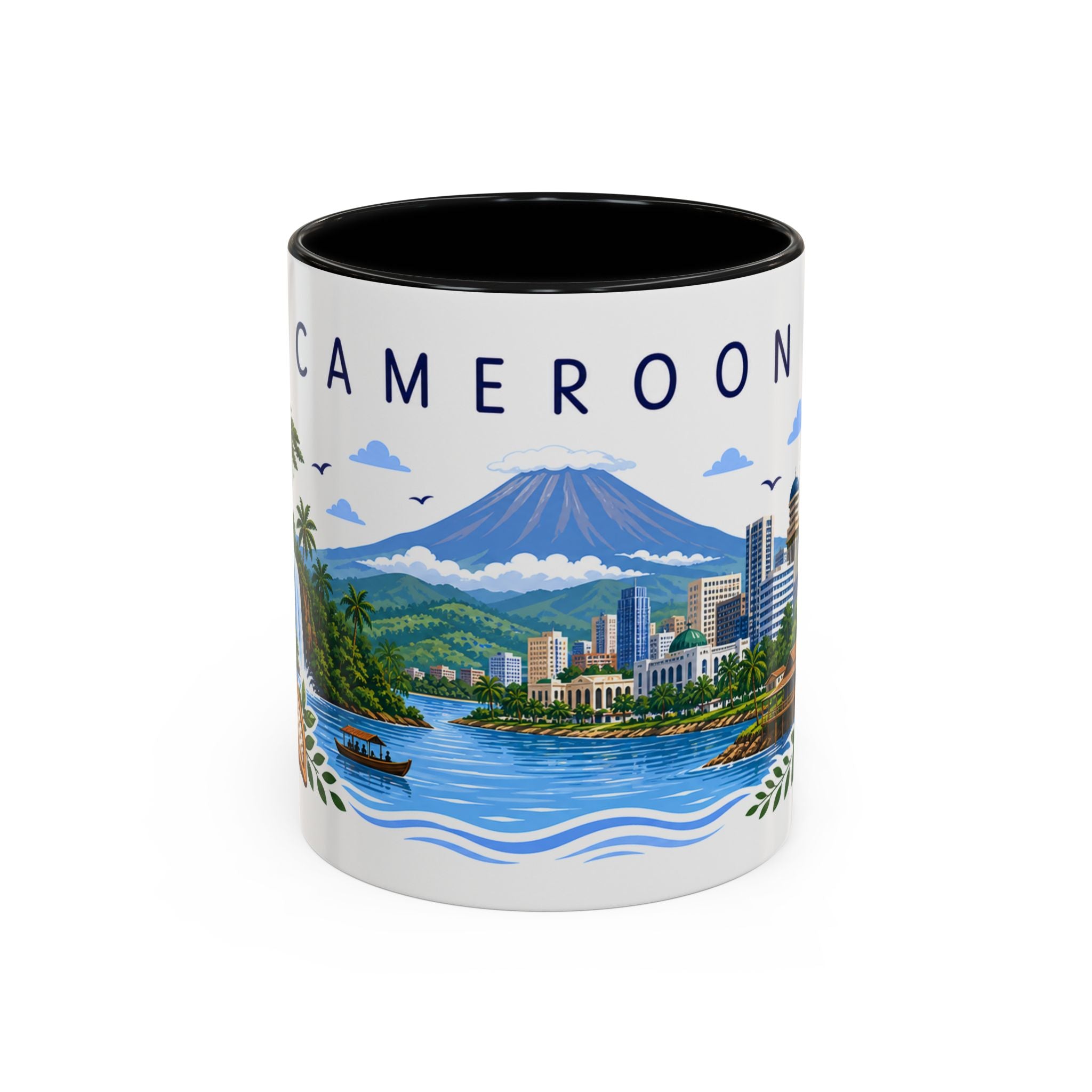 Cameroon Coffee Mug | Travel Souvenir Accent Mug | Place Gift Ceramic Cup 11oz 15oz