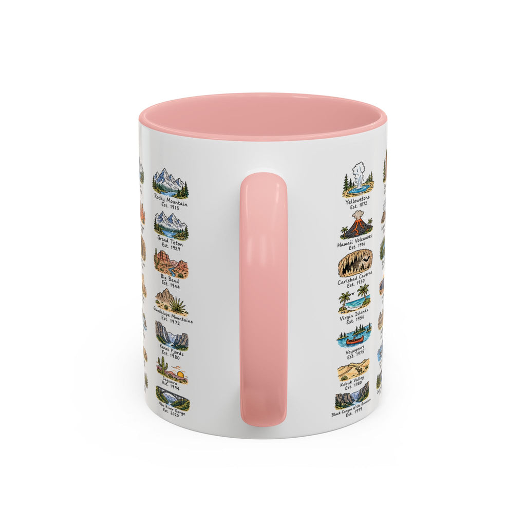 63 National Parks Mug | U.S. Parks Coffee Cup | Park Bucket List Gift | Road Trip Hiking Camping Souvenir