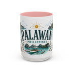 Palawan Coffee Mug | Travel Destination Souvenir Gift | Accent Color Ceramic 11oz 15oz