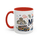 Manila Coffee Mug | Philippines Souvenir Travel Gift | Accent Color Ceramic 11oz 15oz