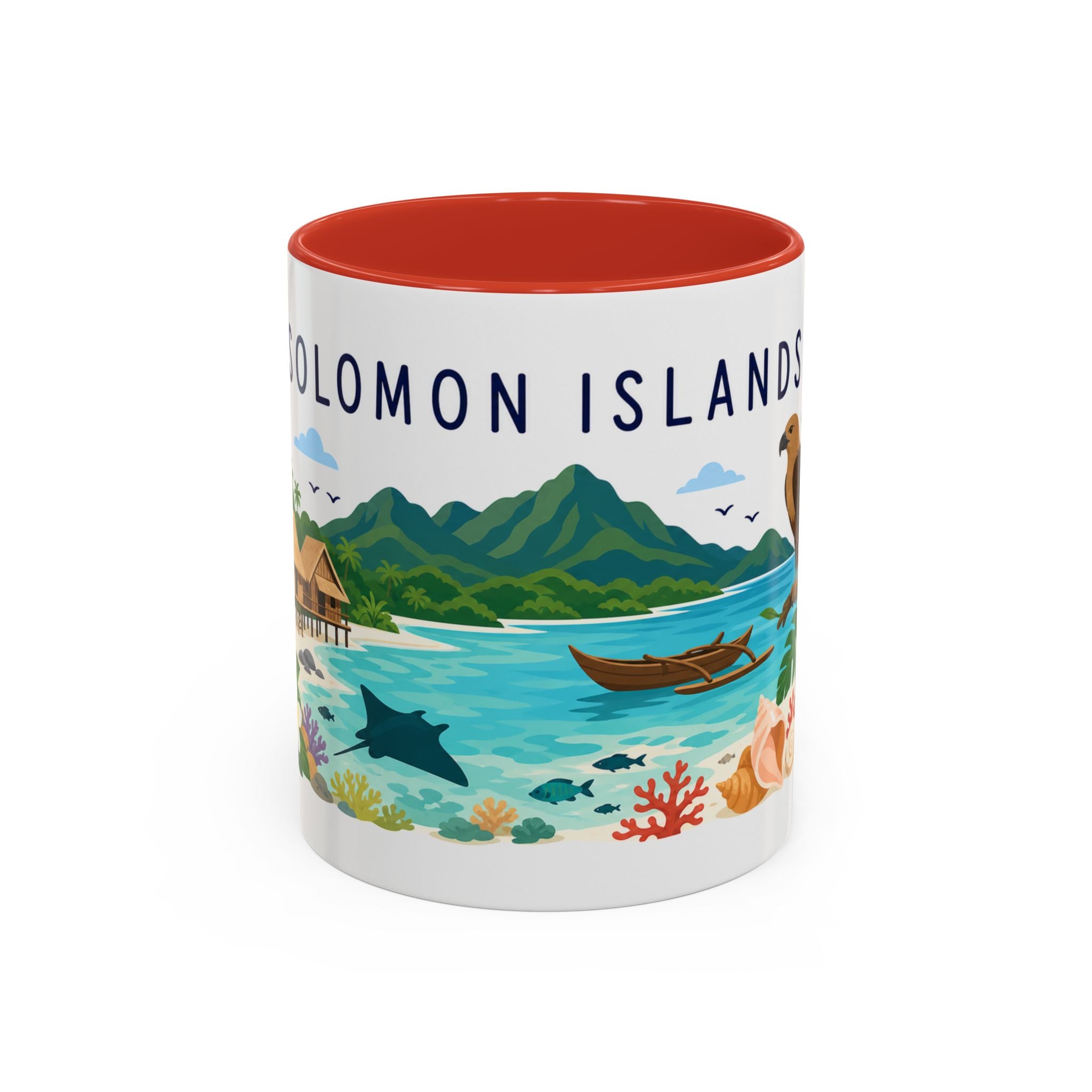 Solomon Islands Coffee Mug | Travel Souvenir Accent Mug | Country Gift Ceramic Cup 11oz 15oz