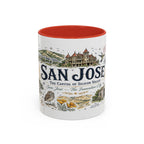 San Jose Coffee Mug | California Souvenir City Gift | Accent Color Ceramic 11oz 15oz