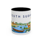 South Sudan Coffee Mug | Travel Souvenir Accent Mug | Country Gift Ceramic Cup 11oz 15oz