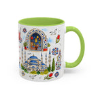 Istanbul Travel Mug | European City Souvenir Accent Coffee Mug | 11oz 15oz Ceramic Cup