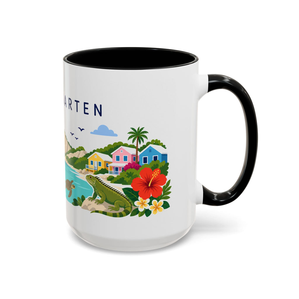 Sint Maarten Coffee Mug | Travel Souvenir Accent Mug | Country Gift Ceramic Cup 11oz 15oz