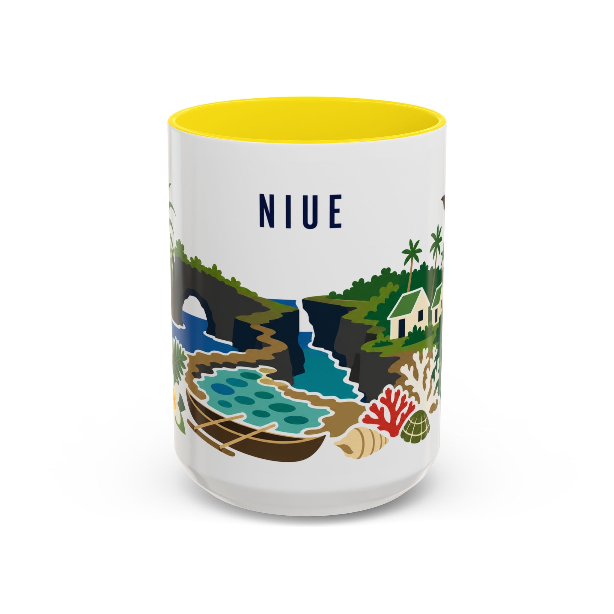 Niue Coffee Mug | Travel Souvenir Accent Mug | Country Gift Ceramic Cup 11oz 15oz