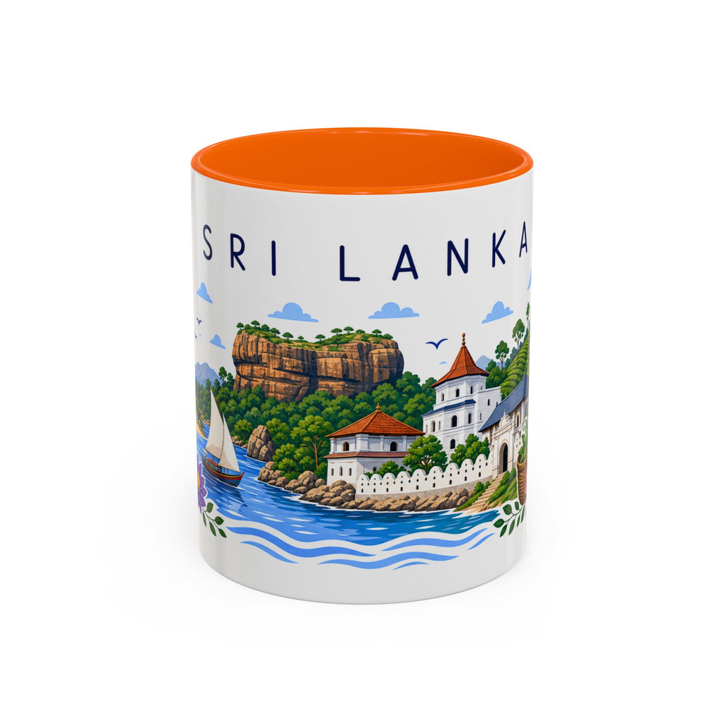 Sri Lanka Coffee Mug | Travel Souvenir Accent Mug | Place Gift Ceramic Cup 11oz 15oz